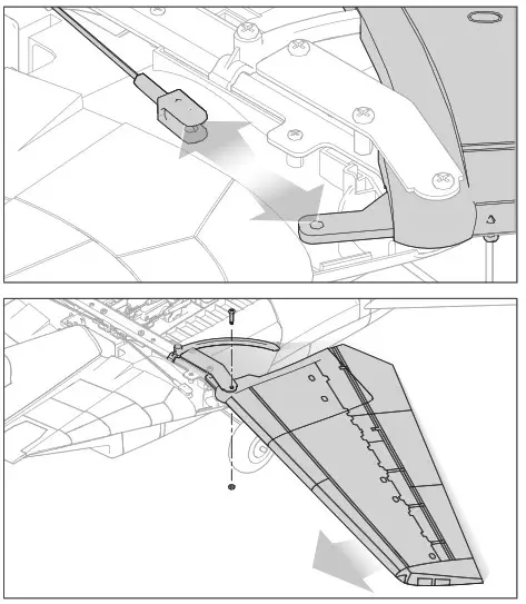 HORIZON EFL01450 F 14 Tomcat Twin 40mm EDF- Replacing a Wing