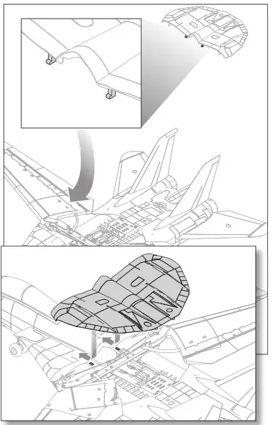 HORIZON EFL01450 F 14 Tomcat Twin 40mm EDF- Swing Wing Linkage 3