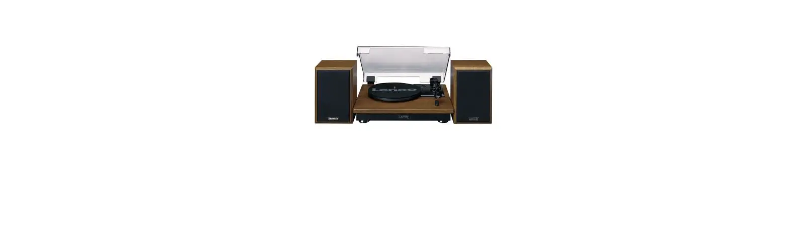 Lenco Ls-100 Turntable With Bluetooth Reception And Wooden Speakers User Manual
