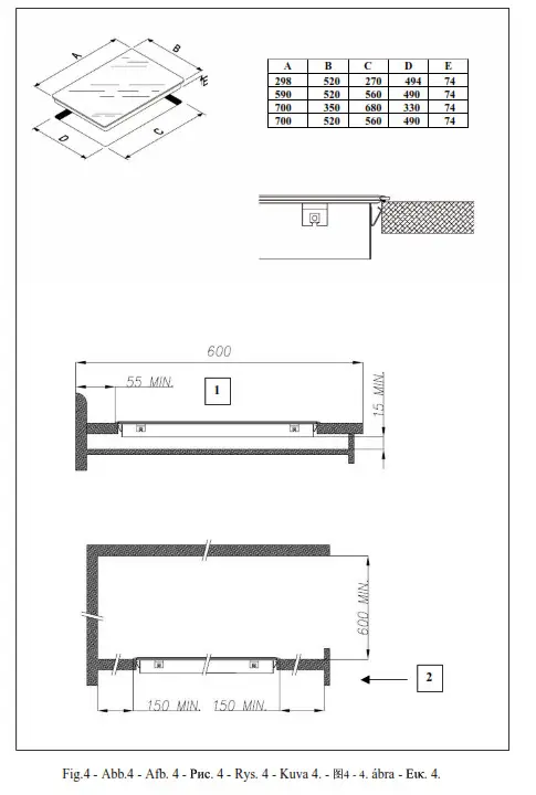 cata TT603 Hob Instruction - Overview 4
