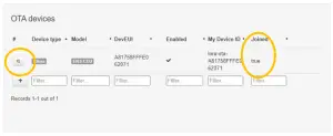 OTA devices list