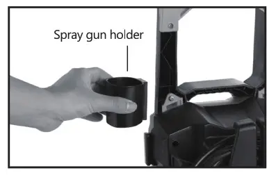 Assembling the spray Gun Holder
