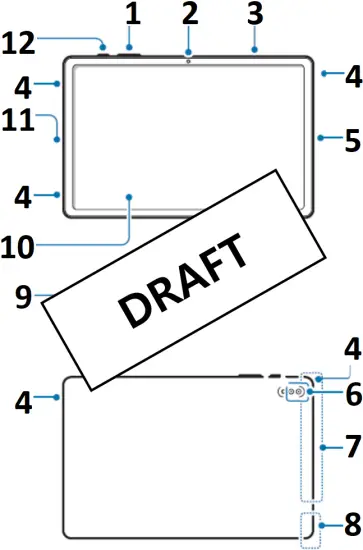 SM-T735 - Device Layout