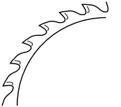 metabo HPT C18DBAL Cordless Circular Saw - cutting