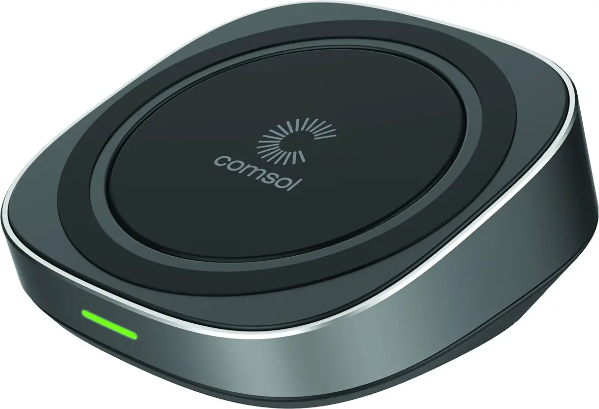 Comsol 10W Wireless fast charging Pad Black pad