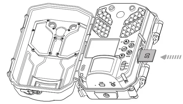 apeman E10W Trail Camera - sd card