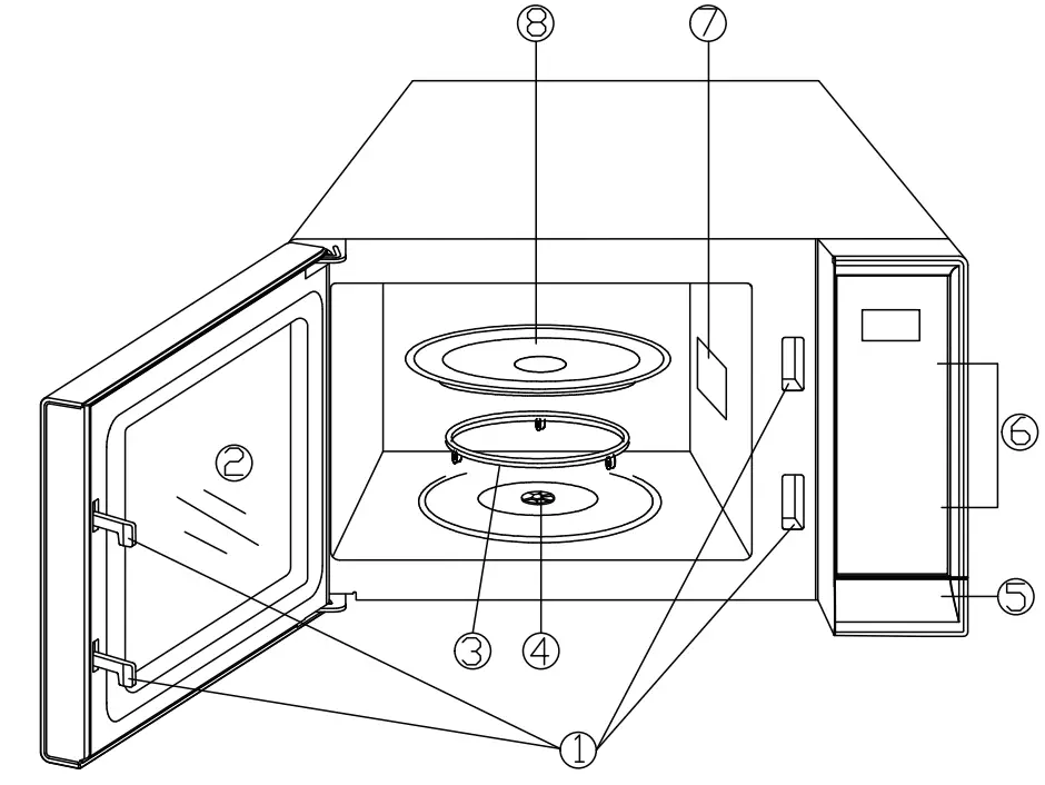 willz WLCMSR09WE 09 Microwave Oven - fig 1