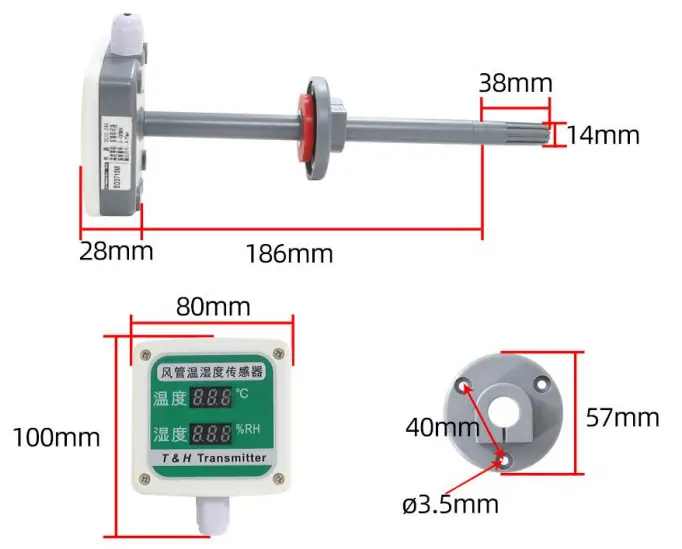 SONBEST-LED-Duct-Type-Temperature-and-Humidity-Transmitter-1