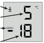 Temperature and control display