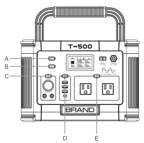 henzhen Intelligent Energy T-500 Portable Power Station-FIG2