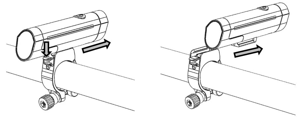 OLIGHT RN 120 Bike Lights 120 Lumens Tail Light 260 Degree Visibility - Removal