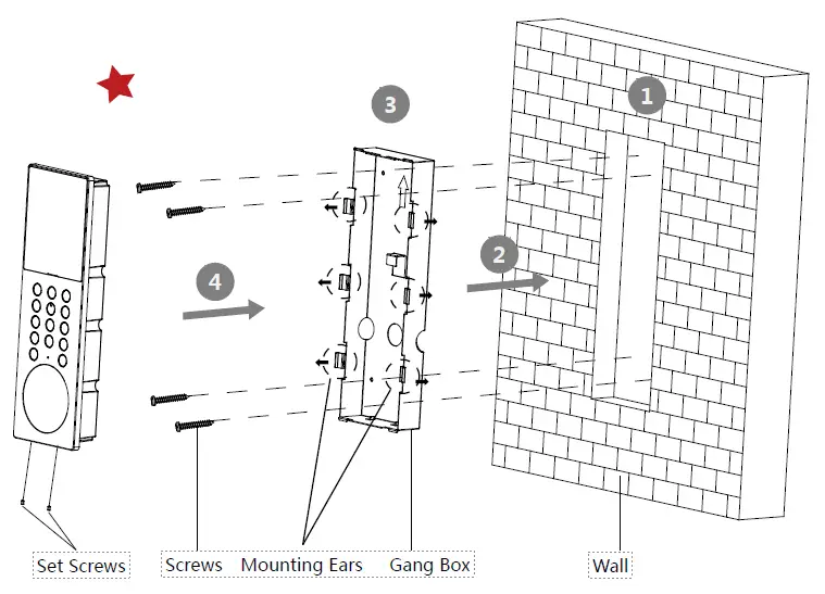 HIKVISION DS-KD9203 -Series DS-KD9203-FTE6 -Facial- Door- Station -FIG 4