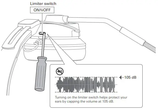 audio-technica Broadcast Stereo Using the limiter switch