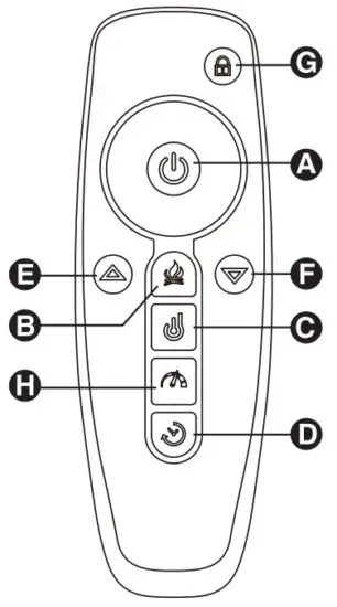 TURBRO EF26 Eternal Flame - Remote Control 2