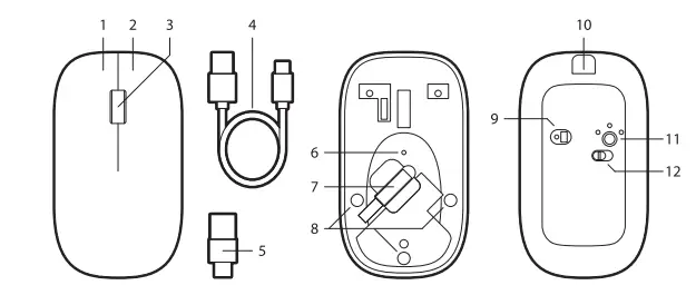 J BURROWS MK300 Wireless Keyboard and Mouse 3