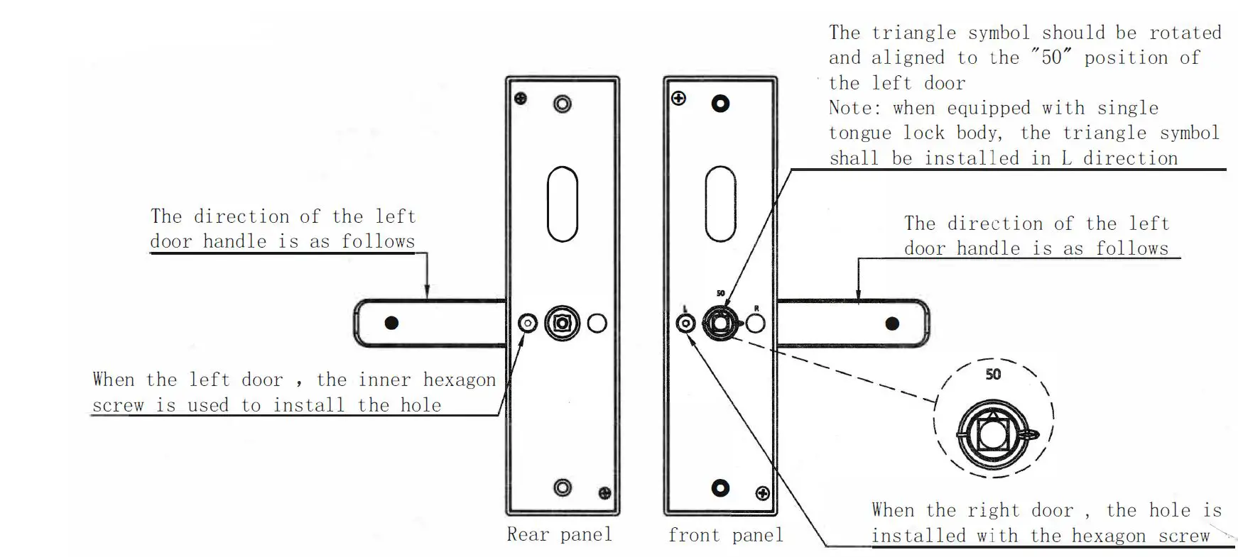CROTONE MAA-F005 Door Lock-FIG8