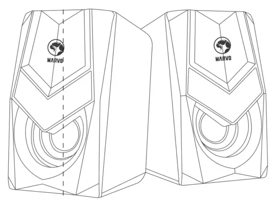 MARVO SG 118 2 0 Stereo Gaming Speakers