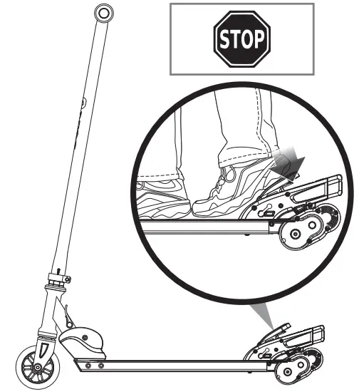 Razor Turbo A Electric Scooter - Stop