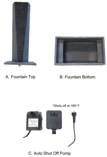 XBRAND GE3918FTNA 40 Inch Tall Grey and Free Standing -7