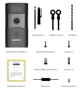 Bosma Sentry Installation Instruction Manual