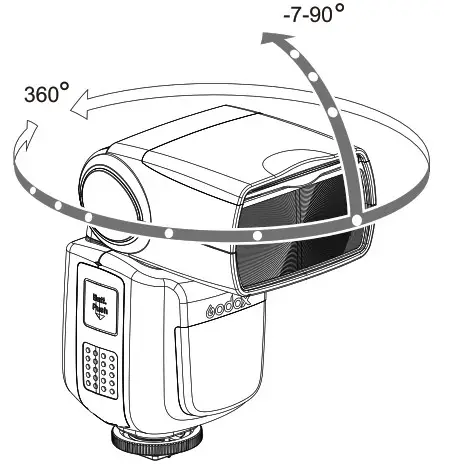 Godox V860II F TTL Pioneering TTL Li ion Camera Flash - bounce flash
