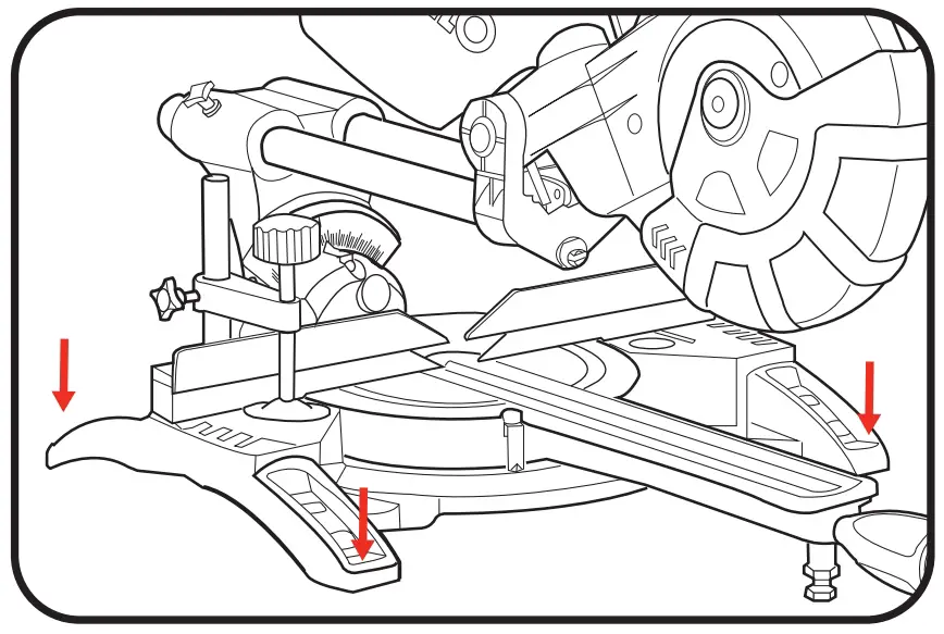 Securing The Mitre Saw