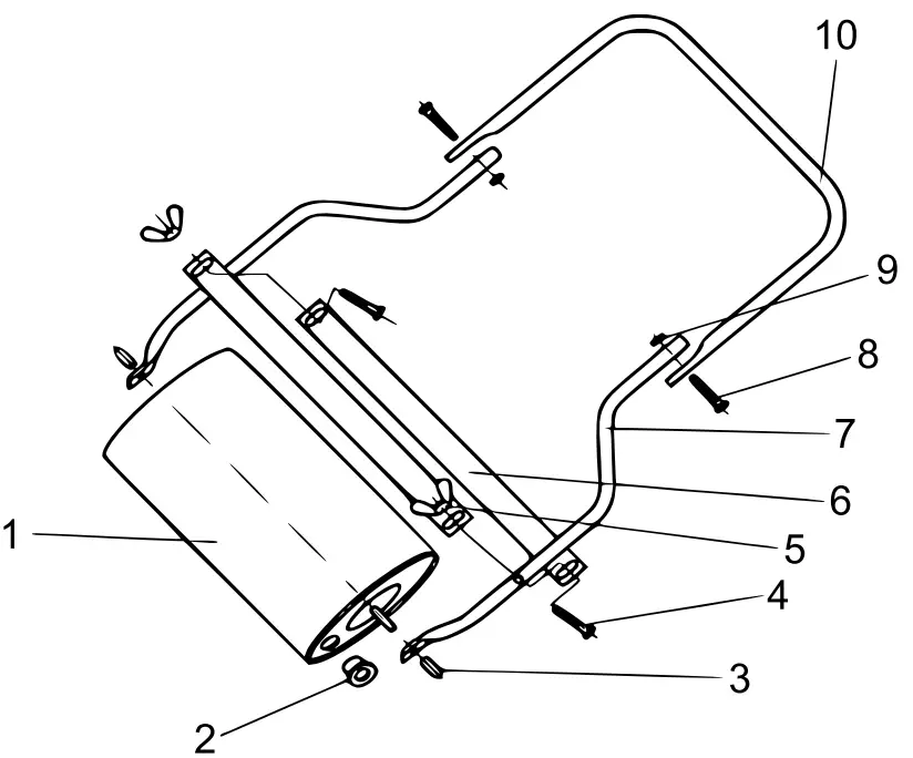 Wildanger Technik 30264 Lawn Roller- fig1
