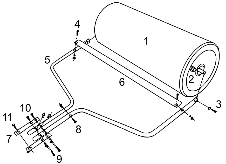 Wildanger Technik 30264 Lawn Roller- fig2
