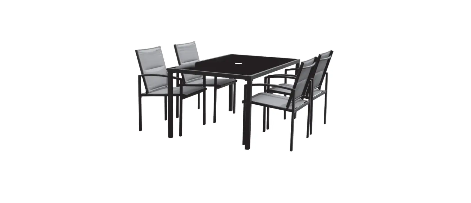 Tdc Usa Inc 22586 5 Piece Sling Dining Set Instruction Manual