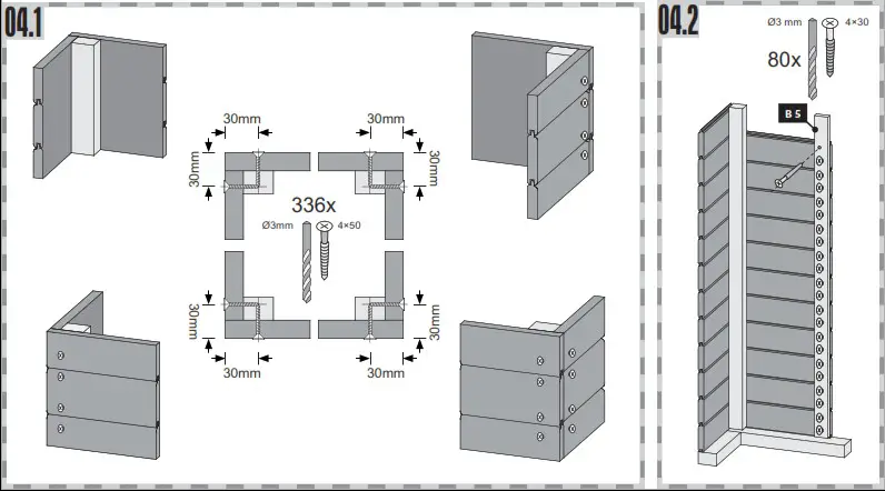 Karibu Garden house Maltas 2 209 x 213 cm natural - Glue! Look for the same height 2
