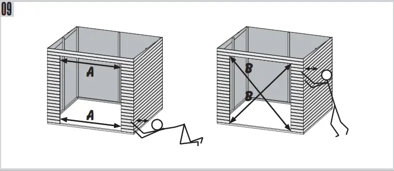 Karibu Garden house Maltas 2 209 x 213 cm natural - Glue! Look for the same height 6