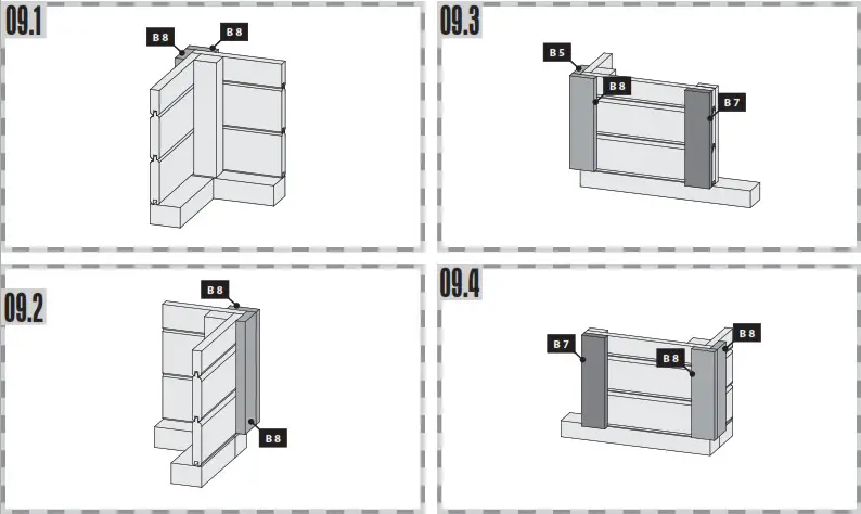 Karibu Garden house Maltas 2 209 x 213 cm natural - Glue! Look for the same height 8