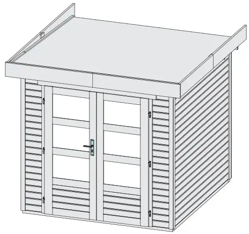 Karibu Garden house Maltas 2 209 x 213 cm natural - cover