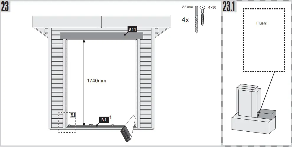 Karibu Garden house Maltas 2 209 x 213 cm natural - fl oor 3