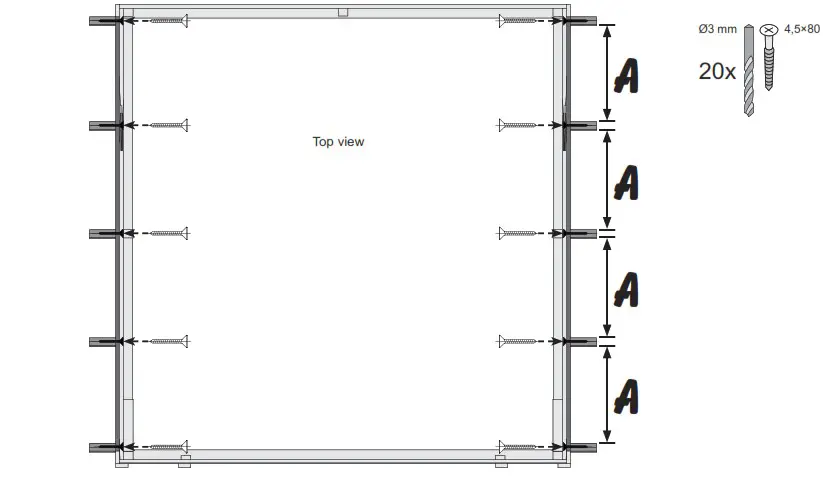 Karibu Garden house Maltas 2 209 x 213 cm natural - overview 10