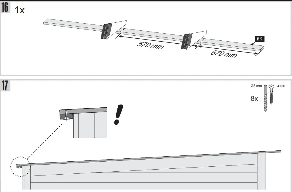 Karibu Garden house Maltas 2 209 x 213 cm natural - overview 16