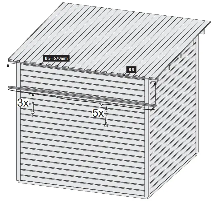 Karibu Garden house Maltas 2 209 x 213 cm natural - overview 17