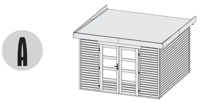 Karibu Garden house Maltas 2 209 x 213 cm natural - overview 7