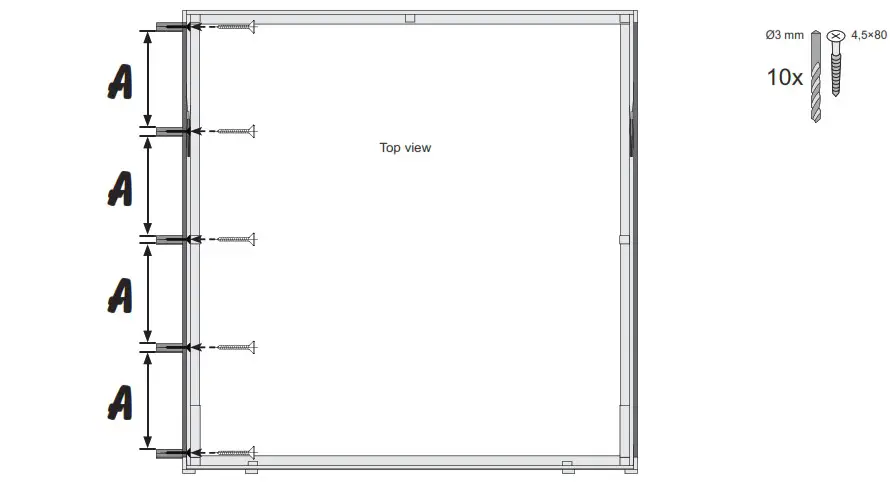 Karibu Garden house Maltas 2 209 x 213 cm natural - overview 12