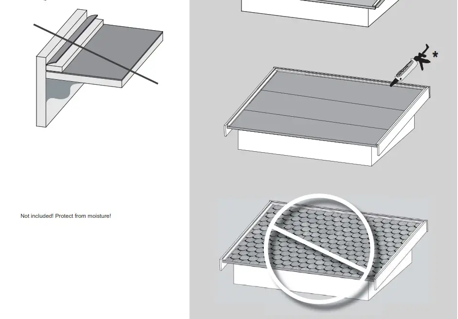 Karibu Garden house Maltas 2 209 x 213 cm natural - roofing felt 2
