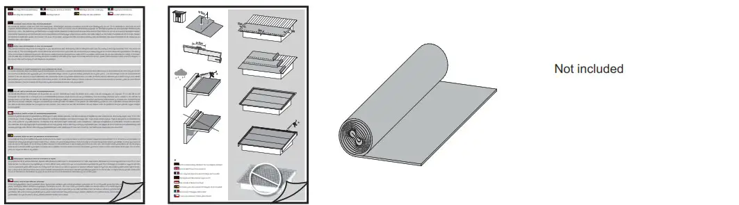 Karibu Garden house Maltas 2 209 x 213 cm natural - roofing felt 4