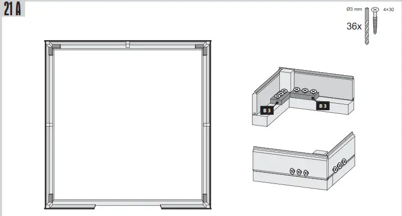 Karibu Garden house Maltas 2 209 x 213 cm natural - roofing felt 9