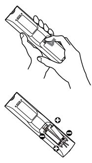 concise LCD Projector User Manual - Insert the batteries into the remote control