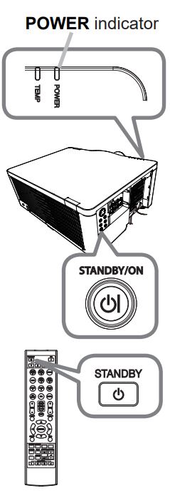 concise LCD Projector User Manual - Turning off the power