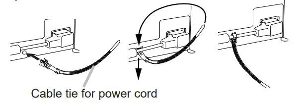 concise LCD Projector User Manual - Use the supplied cable tie