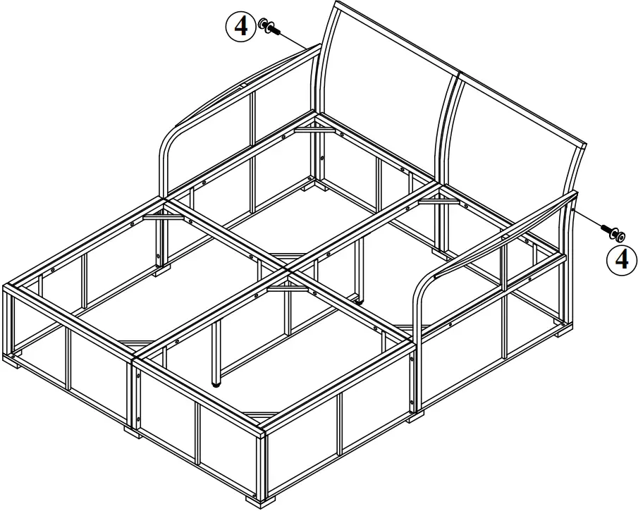 COSTWAY HW67329 1 Piece Plastic Rattan Outdoor Day Bed - fig 17
