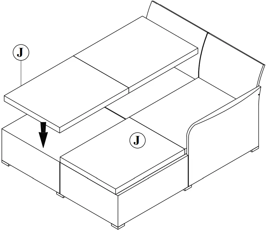 COSTWAY HW67329 1 Piece Plastic Rattan Outdoor Day Bed - fig 18