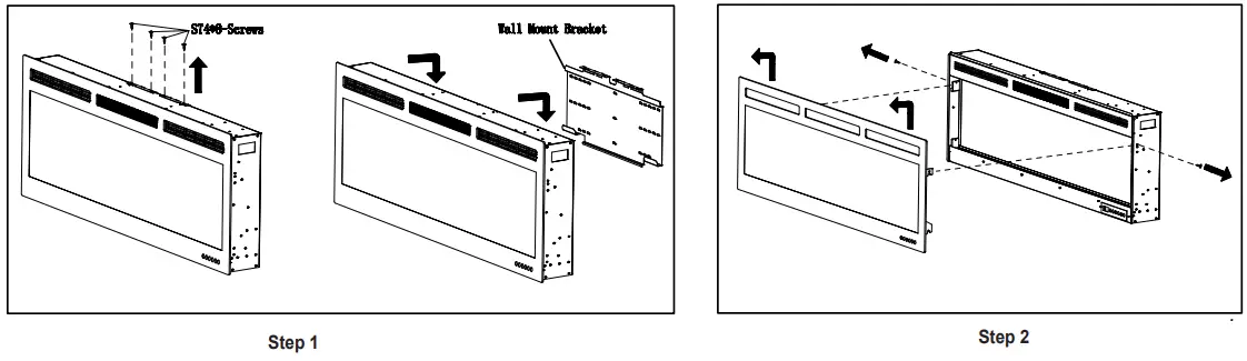 Luxstar Royal Slim60 Royal Series Wall Mount Electric Fireplaces - fig5