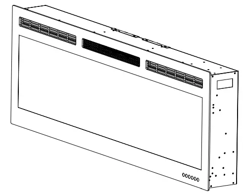 Luxstar Royal Slim60 Royal Series Wall Mount Electric Fireplaces