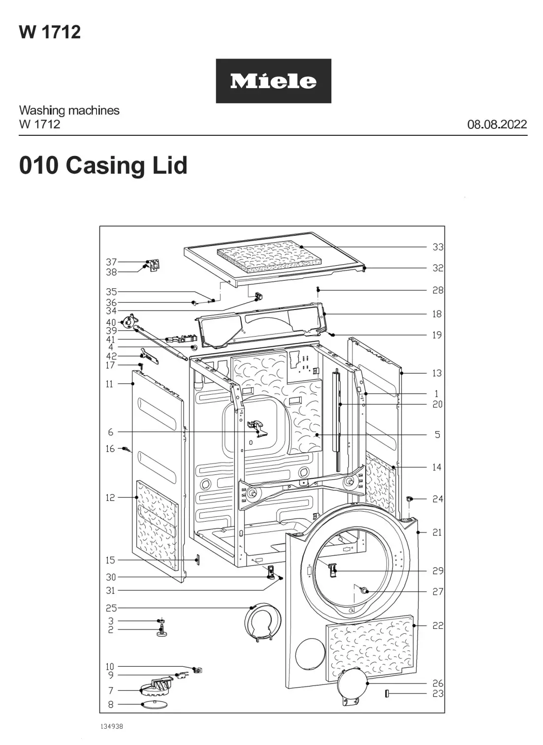 Miele W 1712 Washing Machine User Guide